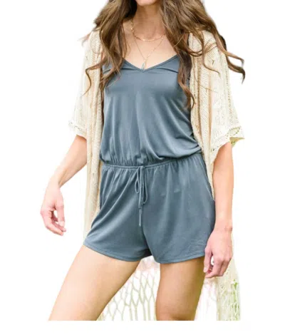 Cy Fashion Till The Morning Romper In Grey