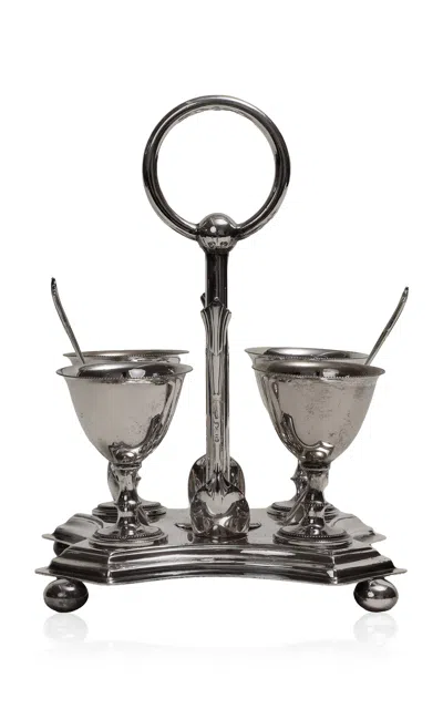 Cy Kitchen - Four Egg Cruet Set - Silver