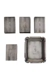 Cy Kitchen - Mini Ashtray And Matchbox Covers - Silver