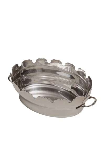 Cy Kitchen - Scalloped Oval Bucket - Silver