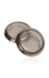 Cy Kitchen - Tea Light Holders Set Of 2  - Silver