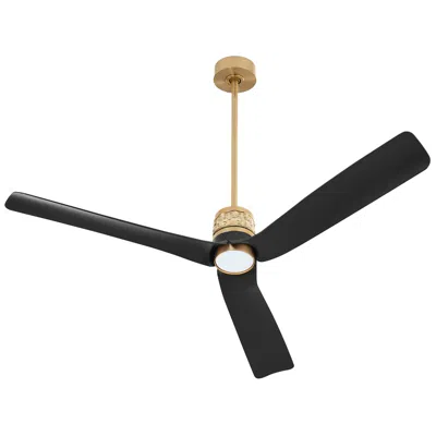 Cyan Design 62"  Levant Brass And Black Led Ceiling Fan With Remote