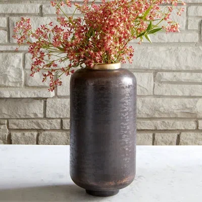 Cyan Design Akita Handmade Metal Table Vase In Black