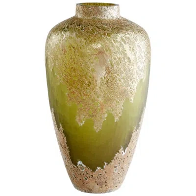 Cyan Design Alkali Green/brown 8.25'' Glass Table Vase In Brown;green