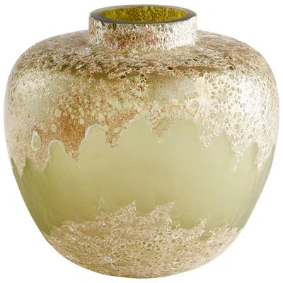 Cyan Design Alkali Green/brown 8.25'' Glass Table Vase In Brown;green