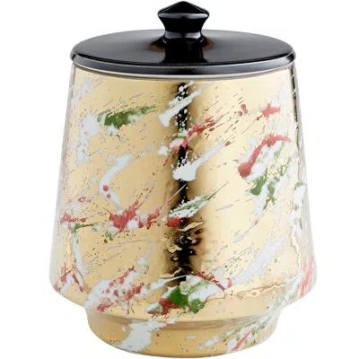 Cyan Design Ardent Gold/black Ceramic Table Vase In Black;gold