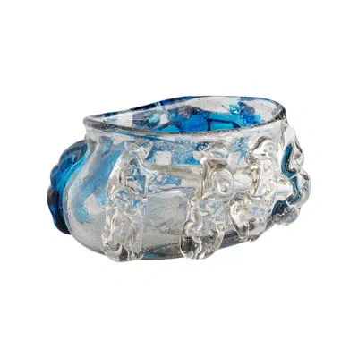 Cyan Design Arethusa Glass Decorative Bowl In Clear,cobalt