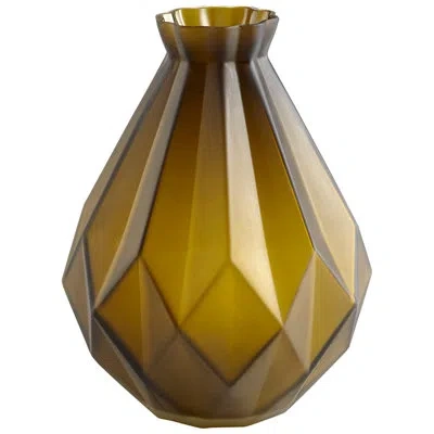 Cyan Design Bangla Decorative Table Vase In Brown;sage Green