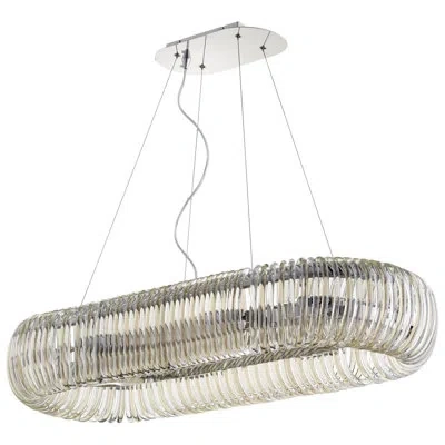 Cyan Design Beaming Around 8 - Light Kitchen Island Geometric Pendant In Chrome