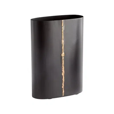 Cyan Design Begonia Handmade Metal Table Vase In Black;brass