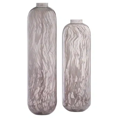 Cyan Design Billow Handmade Glass Table Vase In Gray