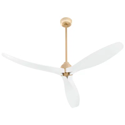 Cyan Design Bora Bora Ceiling Fan - Aged Brass - Studio White
