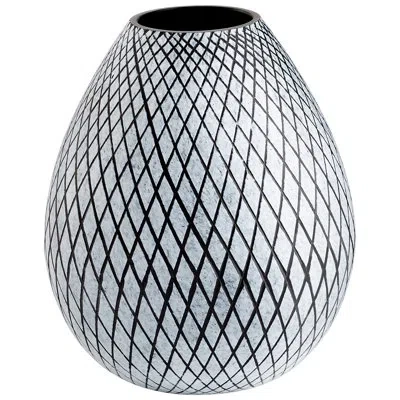 Cyan Design Bozeman Frosted Gray Glass Table Vase