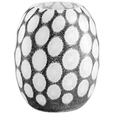 Cyan Design Brunson Black/brown/white Glass Table Vase In Black;white