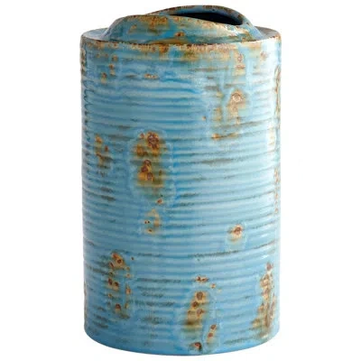 Cyan Design Brussels Blue Glaze Terracotta Table Vase