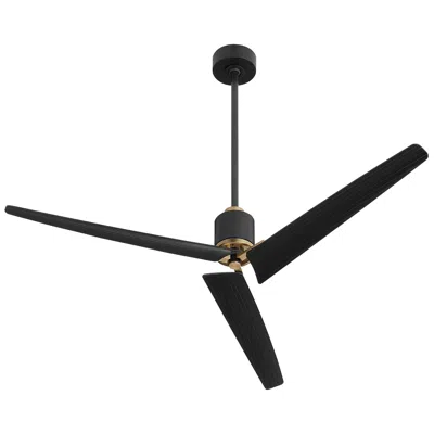 Cyan Design Buran Ceiling Fan - Aged Brass - Black