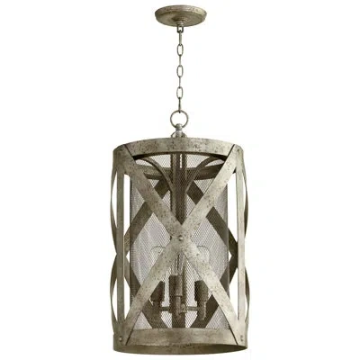 Cyan Design Byzantine 3 - Light Unique / Statement Cylinder Pendant In Graphite;graphite