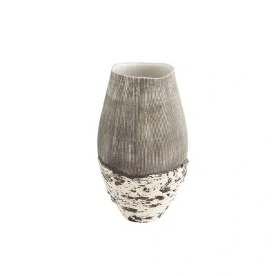 Cyan Design Calypso Ecomix Table Vase By Ami Kasten In Brown;off White