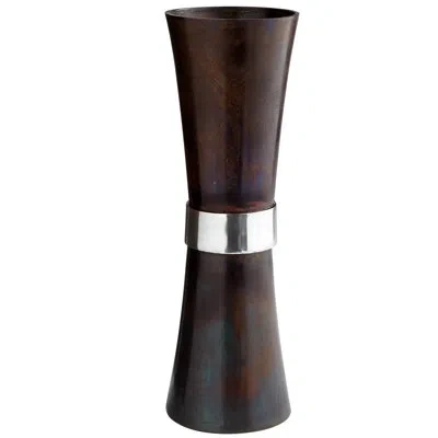 Cyan Design Catalina Bronze/silver Metal Table Vase In Silver;bronze