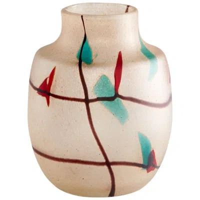 Cyan Design Cuzco Pink/red/blue Glass Table Vase In Blue;red;pink