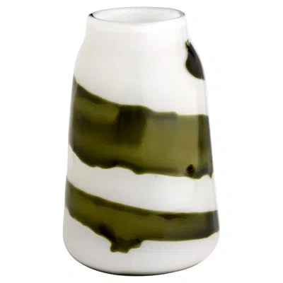 Cyan Design Danali Handmade Glass Table Vase In White;green
