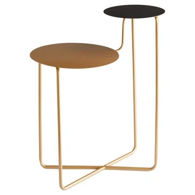 Cyan Design Deja Vu 23.5'' Iron Cross Legs End Table In Antique Brass;black