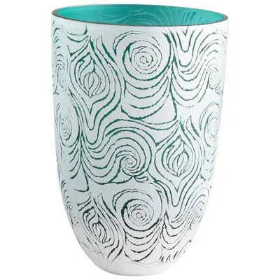 Cyan Design Destin White/green Glass Table Vase