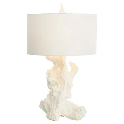 Cyan Design Driftwood Plaster Table Lamp In White