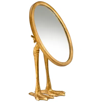 Cyan Design Duck Leg Gold 17 1/4" X 13" Standing Vanity Mirror In Multi