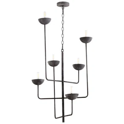 Cyan Design Enoki 6 - Light Candle Style Classic / Traditional Chandelier In Matte Black