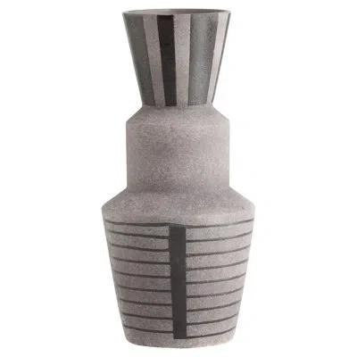 Cyan Design Erebus Handmade Large Ceramic Table Vase In Gray,black