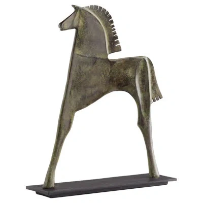 Cyan Design Etruscan 18.25" H Handmade Animals Figurine / Sculpture In Verdigris