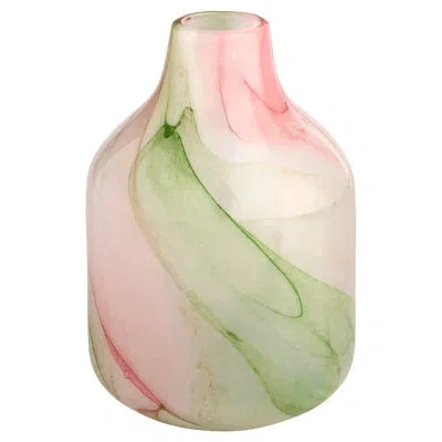 Cyan Design Fern Handmade Glass Table Vase In White,spring Green,pink