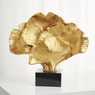 Cyan Design Gilded Bloom Decorative Table Sculpture In Gold