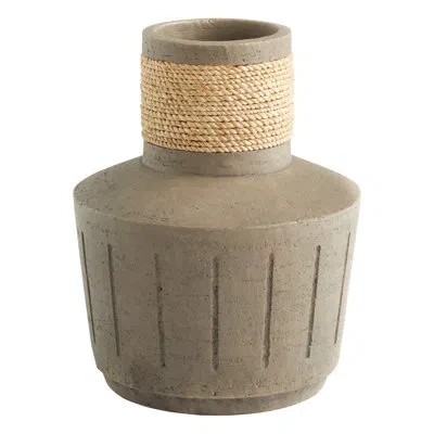 Cyan Design Hydria Earthenware Table Vase In Tan,beige