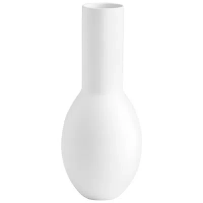 Cyan Design Impressive Impression Matte White Ceramic Table Vase