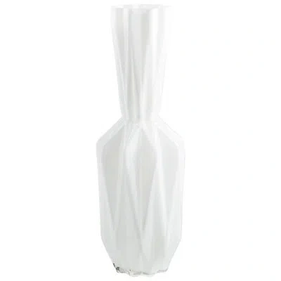Cyan Design Infinity White 19.75" Glass Table Vase