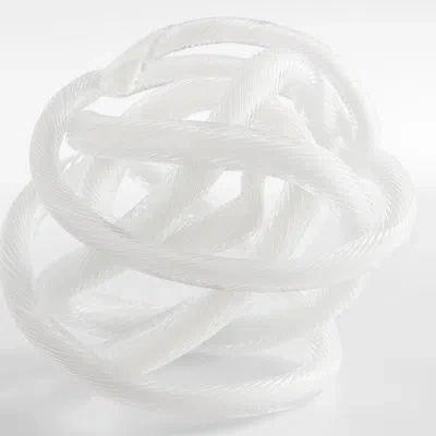 Cyan Design Interlace Sphere Sculpture In White