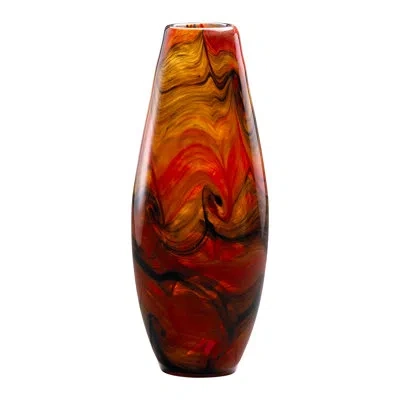 Cyan Design Italian Caramel Swirl Glass Table Vase In Brown