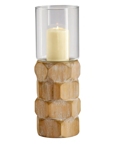 Cyan Design Large Hex Nut Candleholder In Brown