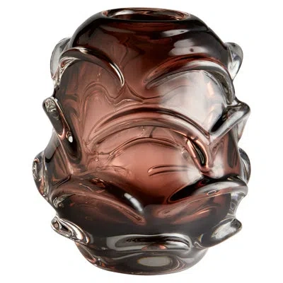 Cyan Design Lunaria Handmade Glass Table Vase In Brown