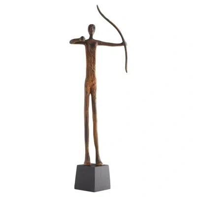 Cyan Design Maasai 10.5" Width Handmade People Figurines & Sculptures In Brown,black