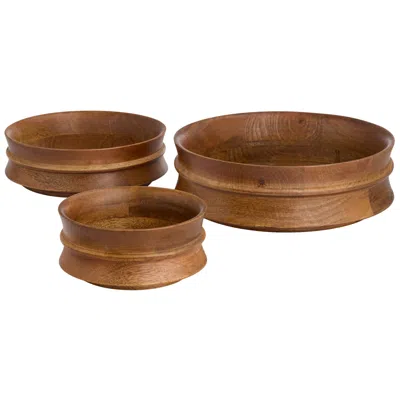 Cyan Design Madison Bowls - Walnut - 3pc Set