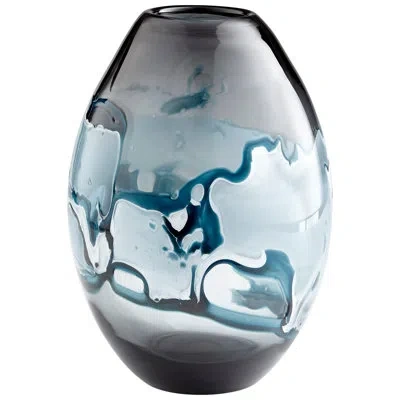Cyan Design Mescolare Decorative Table Vase In Blue;white;smoke