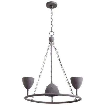 Cyan Design Mina 4 - Light Unique / Statement Wagon Wheel Chandelier In Matte Black