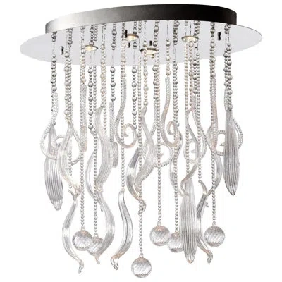 Cyan Design Mirabelle 4 - Light 29.25" Chandelier Style Flush Mount In Chrome
