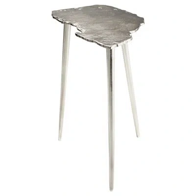 Cyan Design Needle Tray Top 3 Legs End Table In Antique Nickel