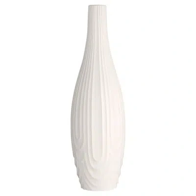 Cyan Design Nigel Handmade Ceramic Table Vase In White