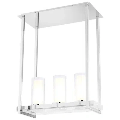 Cyan Design Orion 3-light Kitchen Island Linear Pendant In Polished Nickel