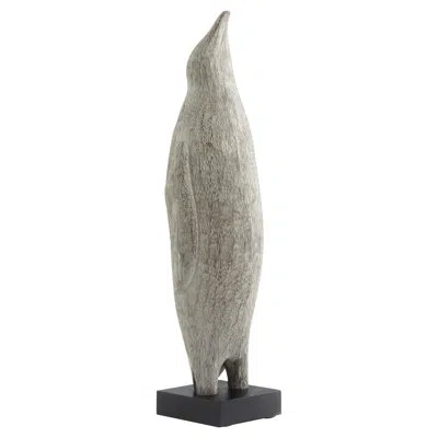 Cyan Design Penguin 3.75" Width Handmade Animals Figurines & Sculptures In Gray Patina